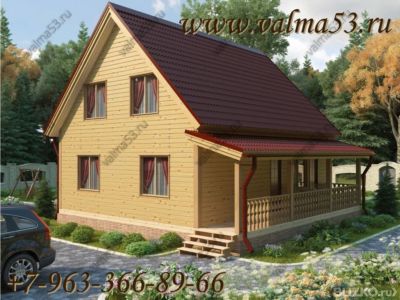 Проект зимнего каркасного дома 9х9 - солнеЧный - вальма53. п.