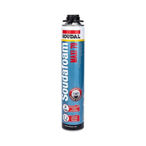 Пена монтажная профессиональная Soudal Maxi 70, зимняя 870 мл