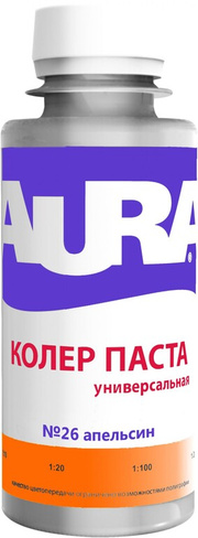 Колер паста "Aura апельсин №26" 0,1л