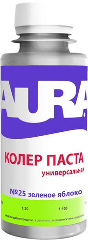 Колер паста "Aura зеленое яблоко №25" 0,1л