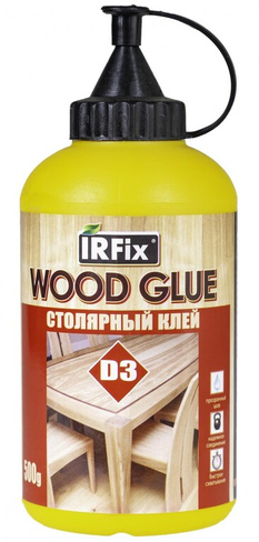 Клей столярный IRFIX WOOD GLUE D3 500гр