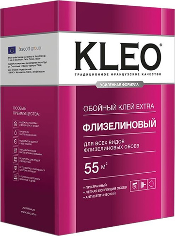 Клей обойный KLEO EXTRA 55 Флизелиновый 380гр.