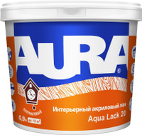 Интерьерный полуматовый акриловый лак "AURA Aqua Lack 20" 0,9л