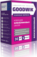 Клей обойный GOODWIK 30 для флизелиновых обоев 220гр