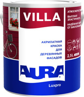 Краска фасадная для дерева "AURA VILLA" База А 2,5 л