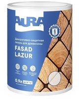 Декоративно-защитная лазурь для древесины "Aura Fasad Lazur" б/цв. 0,9л