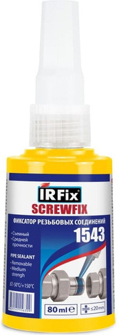 Фиксатор резьбы IRFix SCREWFIX 1543 разъемный синий 80мл