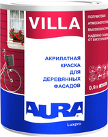 Краска фасадная для дерева "AURA VILLA" База TR 0,9 л