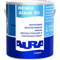 Эмаль акриловая п/матовая "AURA LUXPRO REMIX AQUA 30" База TR 2,4л