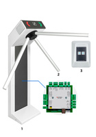 Комплект компактной сетевой проходной «STR-01NEC» (турникет)