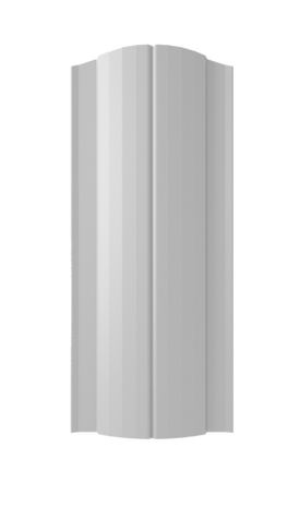 Штакетник 0,5х 131 мм, Premium, Полукруглый, RAL 7004