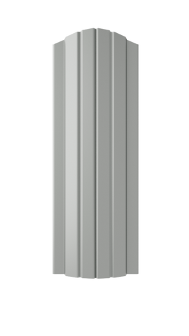 Штакетник 0,5х 110 мм, Modern, полукруглый, RAL 7005