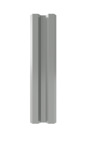 Штакетник 0,5х 75 мм, М-образный, RAL 7005