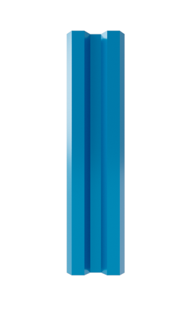 Штакетник 0,5х 75 мм, М-образный, RAL 5005