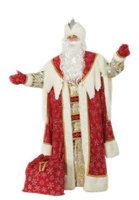 Костюм Деда Мороза Боярский мешок, шапка, рукавицы