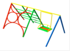 Качели-лаз 2300х1300х1800 мм