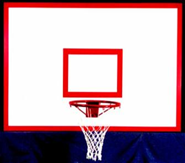 Баскетбольный щит с кольцом 600x600x12 мм