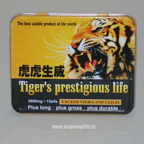 Препарат Tiger'S Prestigious Life тигра 12 таблеток