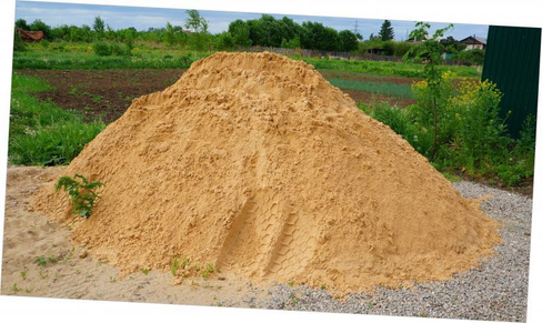 Песок карьерный 15 тонн с доставкой