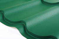 Металлочерепица Викинг зеленый мох 0,50мм. матовое бархатное покрытие