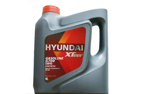 Масло Hyundai/Kia 5W40 4Л Синт Xteer Gasoline G700