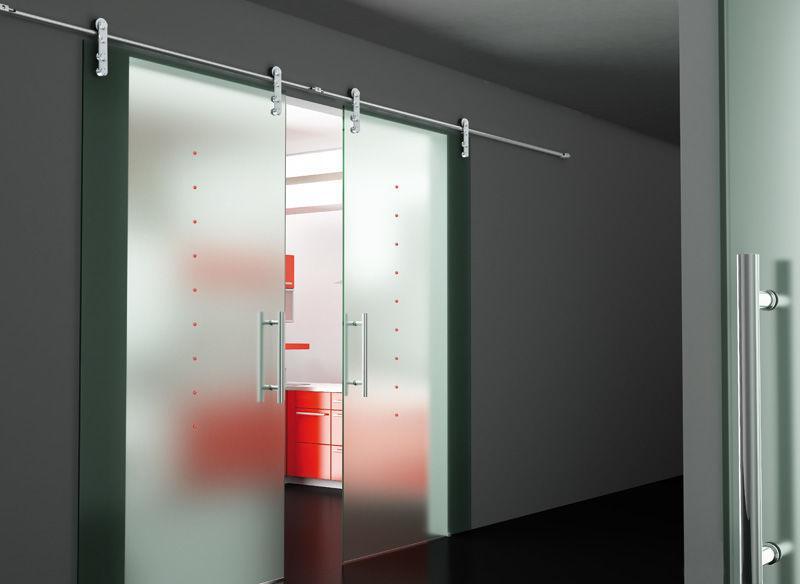 Стеклянная раздвижная дверь межкомнатная от компании Glass Market .