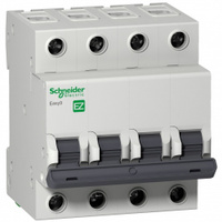 Автоматический выключатель Schneider Electric EASY 9 4П 6А С 4,5кА 400В EZ9F34406