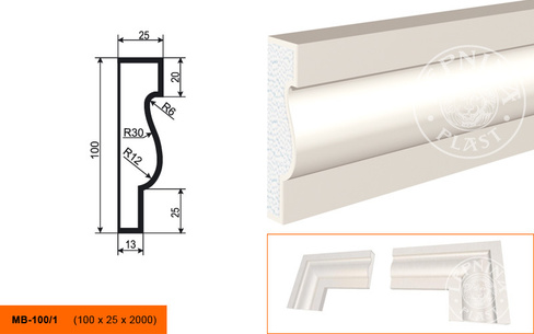 Молдинг МВ - 100/1