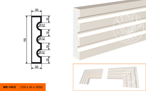 Молдинг МВ - 150/2
