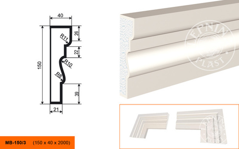 Молдинг МВ - 150/3