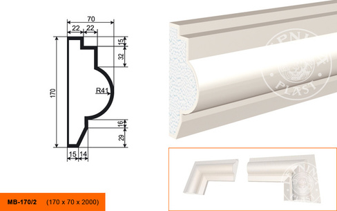 Молдинг МВ - 170/2