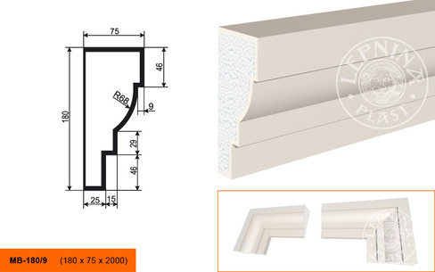 Молдинг МВ - 180/9