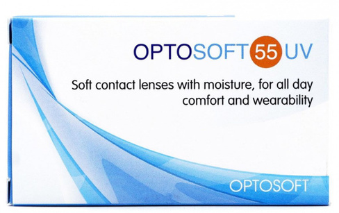 Контактные линзы Optosoft 55 UV 6 линз Sauflon