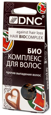 Биокомплекс против выпадения волос, 3 саше по 15 мл, DNC