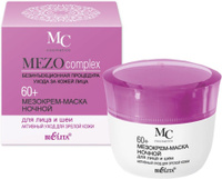 Белита MEZOcomplex Мезокрем-маска ночной для лица и шеи "Активный уход для зрелой кожи" 60+ , 50 мл