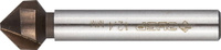 Зенкер конусный, кобальтовое покрытие, для раззенковки М6 d 12.4x56 мм, ЗУБР
