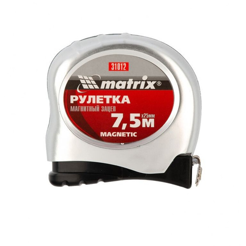Рулетка Magnetic, 7.5 м х 25 мм, магнитный зацеп Matrix MATRIX