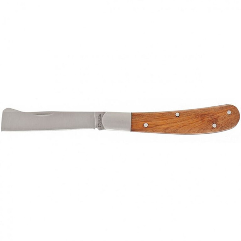 Нож садовый складной, копулировочный 173 мм, деревянная рукоятка, Palisad