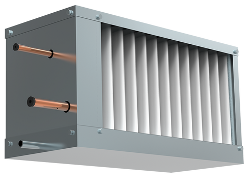 Фреоновый охладитель для прямоугольных каналов WHR-R 500х250-3