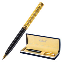 Ручка подарочная шариковая GALANT Empire Gold корпус черный с золотистым золотистые детали пишущий узел 07 мм син