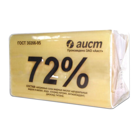 Мыло хозяйственное 72% 200 г Аист Классическое в упаковке 4304010046