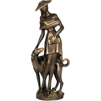 Скульптура BOGACHO Девушка с собакой