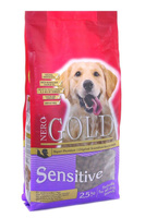 Корм NERO GOLD super premium sensitive для взрослых собак с чувствительным пищеварением, с индейкой и цельным рисом (18
