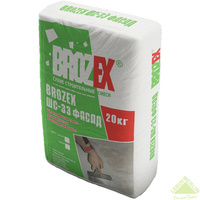 Шпаклёвка цементная базовая Brozex ШC-33 Фасад 20 кг BROZEX