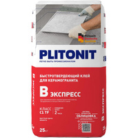 Клей для плитки Plitonit ВБ экспресс 25 кг PLITONIT