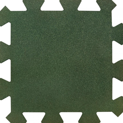 Плитка резиновая пазл 500х500 25 мм зеленый