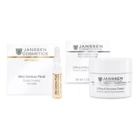Janssen Cosmetics - Набор средств для лица и век "Восстановление и питание": сыворотка 2 мл х 7 шт + крем 50 мл