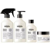 L'Oreal Professionnel - Набор для восстановления окрашенных волос Metal Detox: шампунь, 300 мл + маска, 250 мл + спрей,