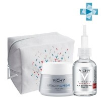 Vichy - Набор с сывороткой-филлер для коррекции признаков старения (гиалуроновая сыворотка-филлер 30 мл + крем против мо