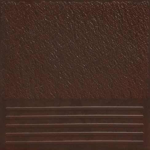 Клинкерная ступень Керамин Каир 4 коричневая 298х298х8 мм (15 шт.=1,33 кв.м)